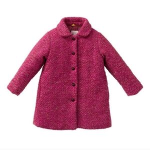 NWT - Kid's Claudette Coat - Fancy Wool Pink - US 4